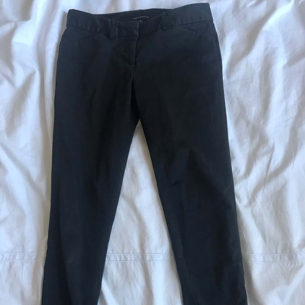 Black straight pants Uniqlo